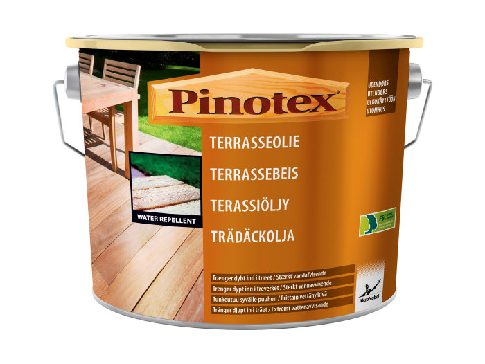 Pinotex terrasseolie transparent 4,65 liter